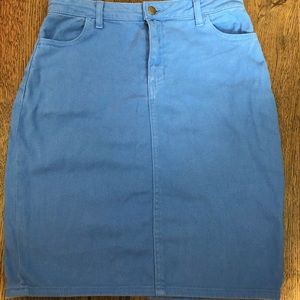 American apparel jean skirt